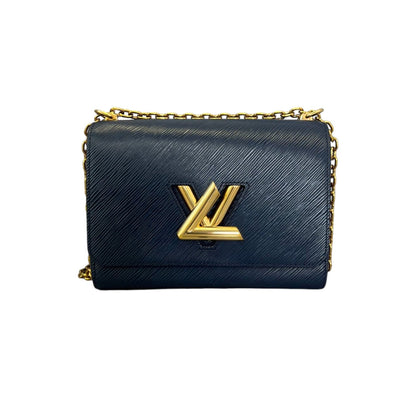 Louis-Vuitton Twist MM Shoulder Epi Navy GHW