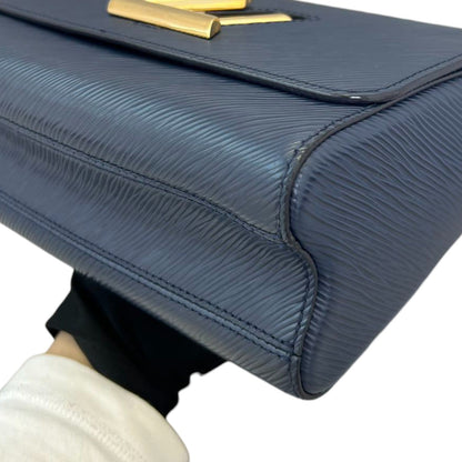 Louis-Vuitton Twist MM Shoulder Epi Navy GHW