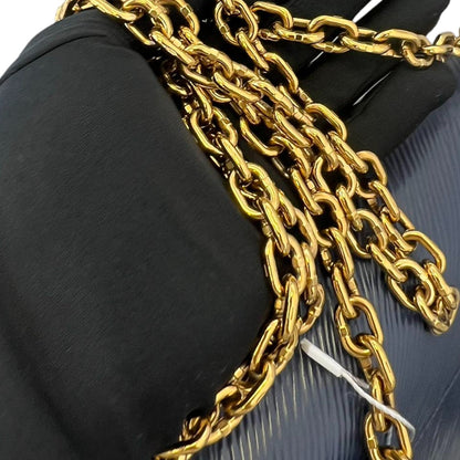 Louis-Vuitton Twist MM Shoulder Epi Navy GHW