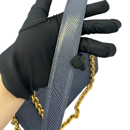Louis-Vuitton Twist MM Shoulder Epi Navy GHW