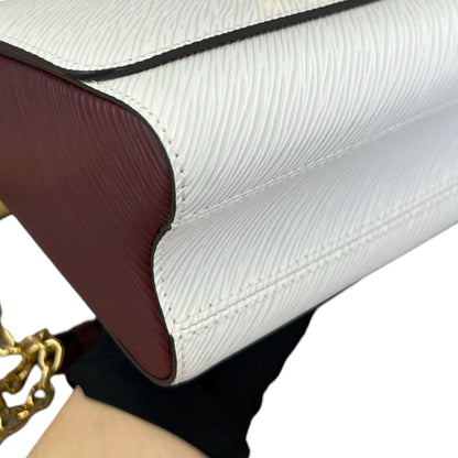 Louis-Vuitton Twist PM Shoulder Epi White GHW