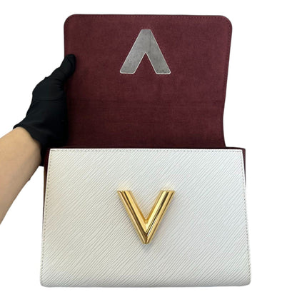 Louis-Vuitton Twist PM Shoulder Epi White GHW