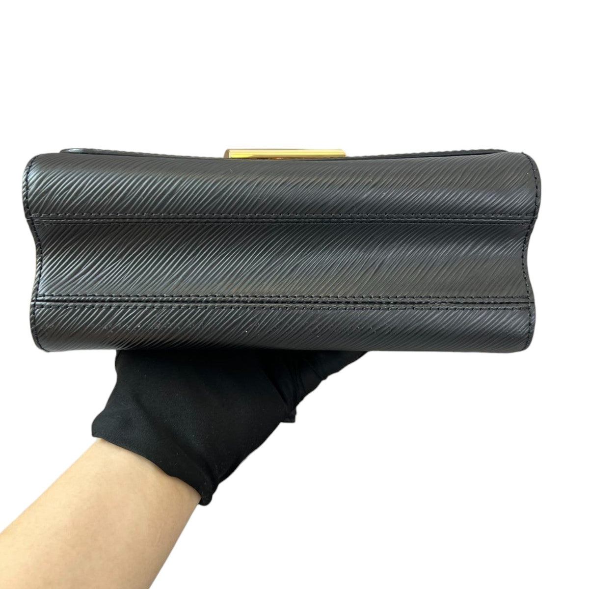 Louis-Vuitton Twist MM Top Handle Shoulder Epi Black GHW