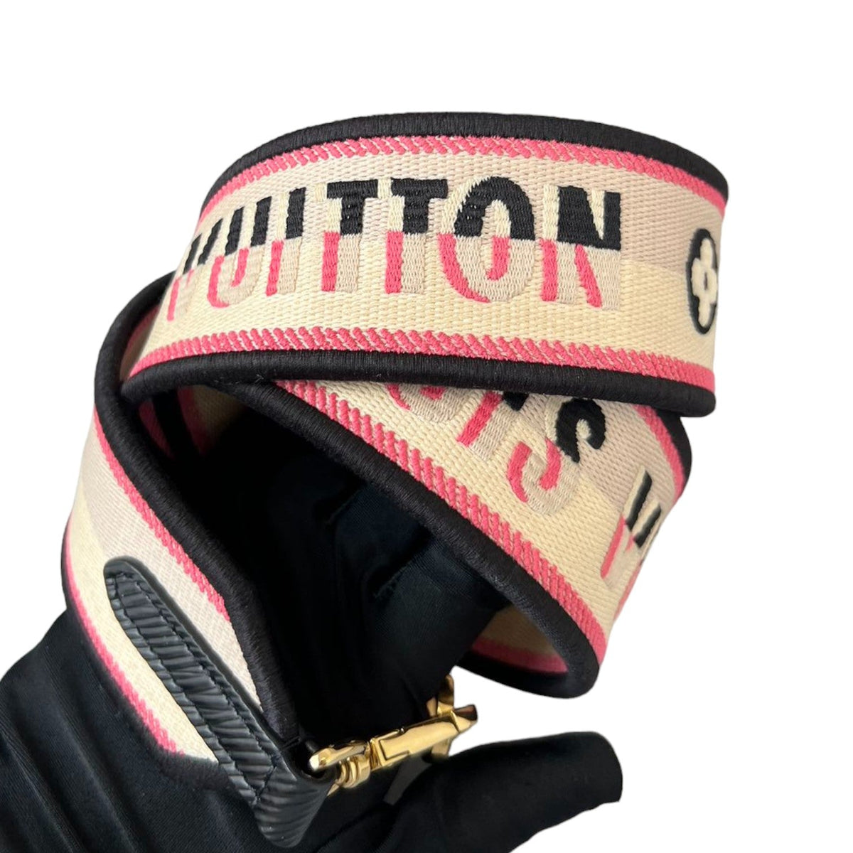 Louis-Vuitton Twist MM Top Handle Shoulder Epi Black GHW