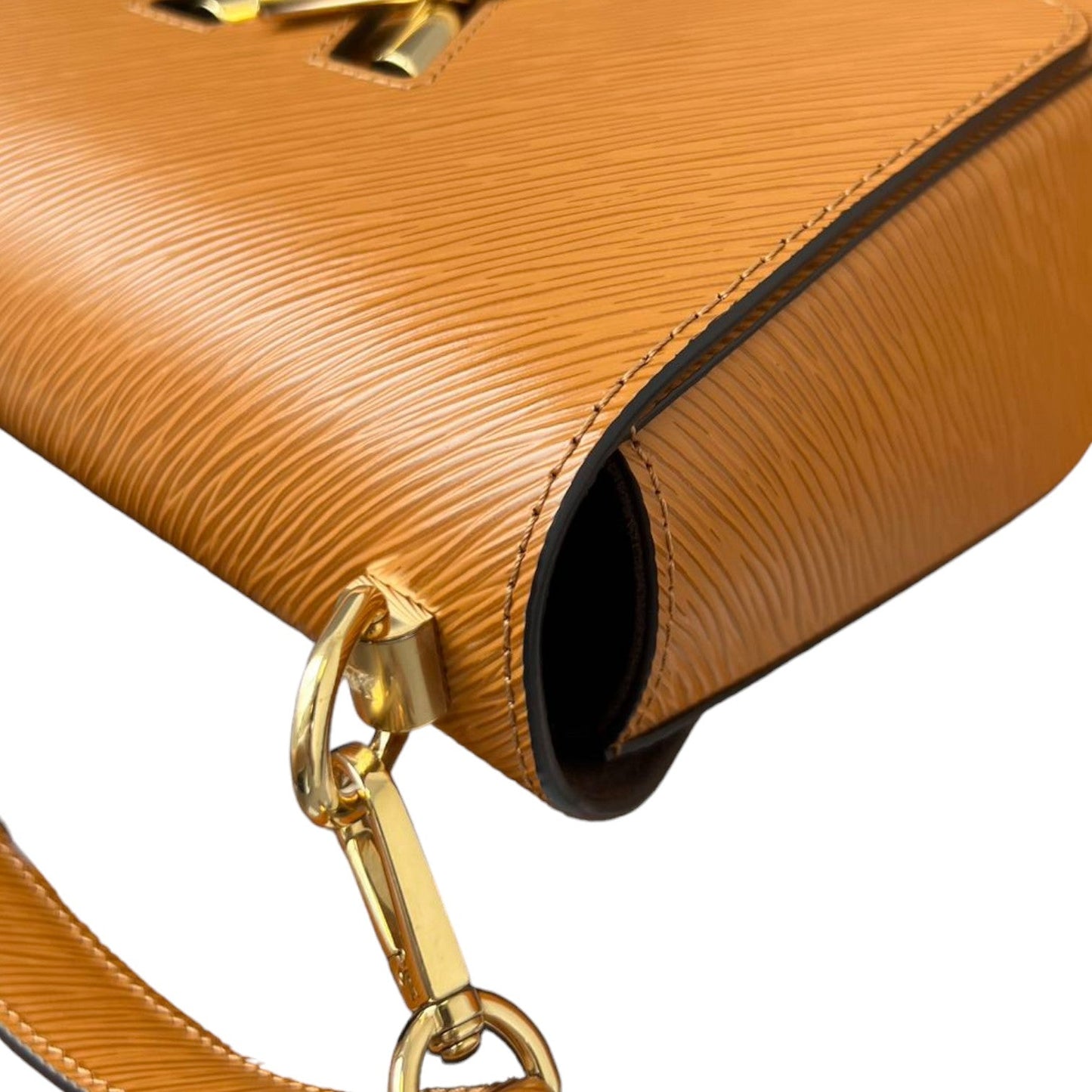 Louis-Vuitton Twist MM Shoulder Epi Gold GHW