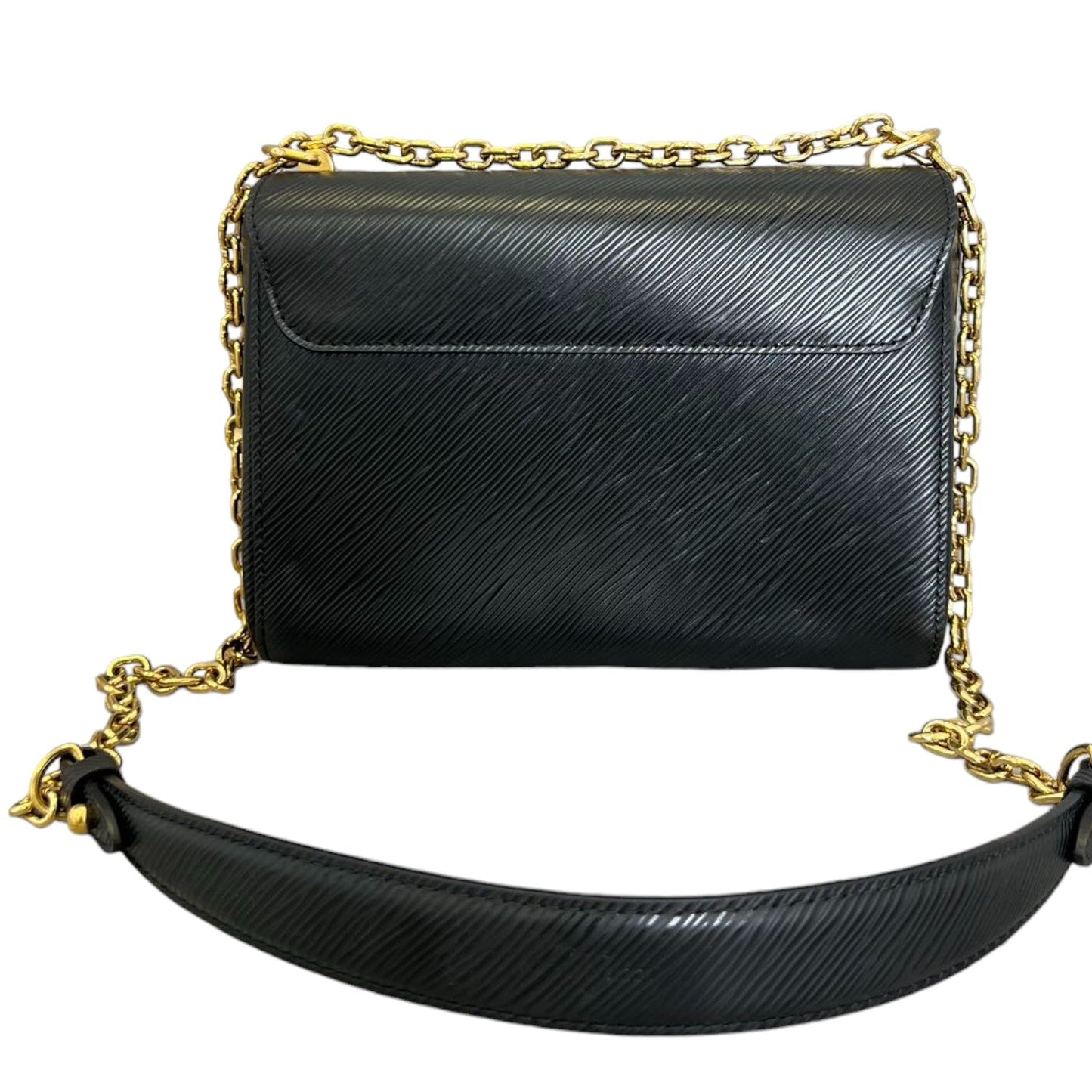 Louis-Vuitton Twist MM Shoulder Epi Black GHW