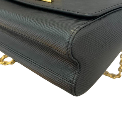 Louis-Vuitton Twist MM Shoulder Epi Black GHW