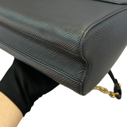 Louis-Vuitton Twist MM Shoulder Epi Black GHW