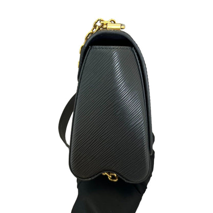 Louis-Vuitton Twist MM Shoulder Epi Black GHW
