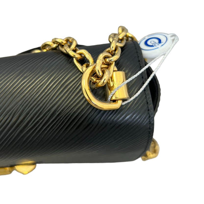 Louis-Vuitton Twist MM Shoulder Epi Black GHW