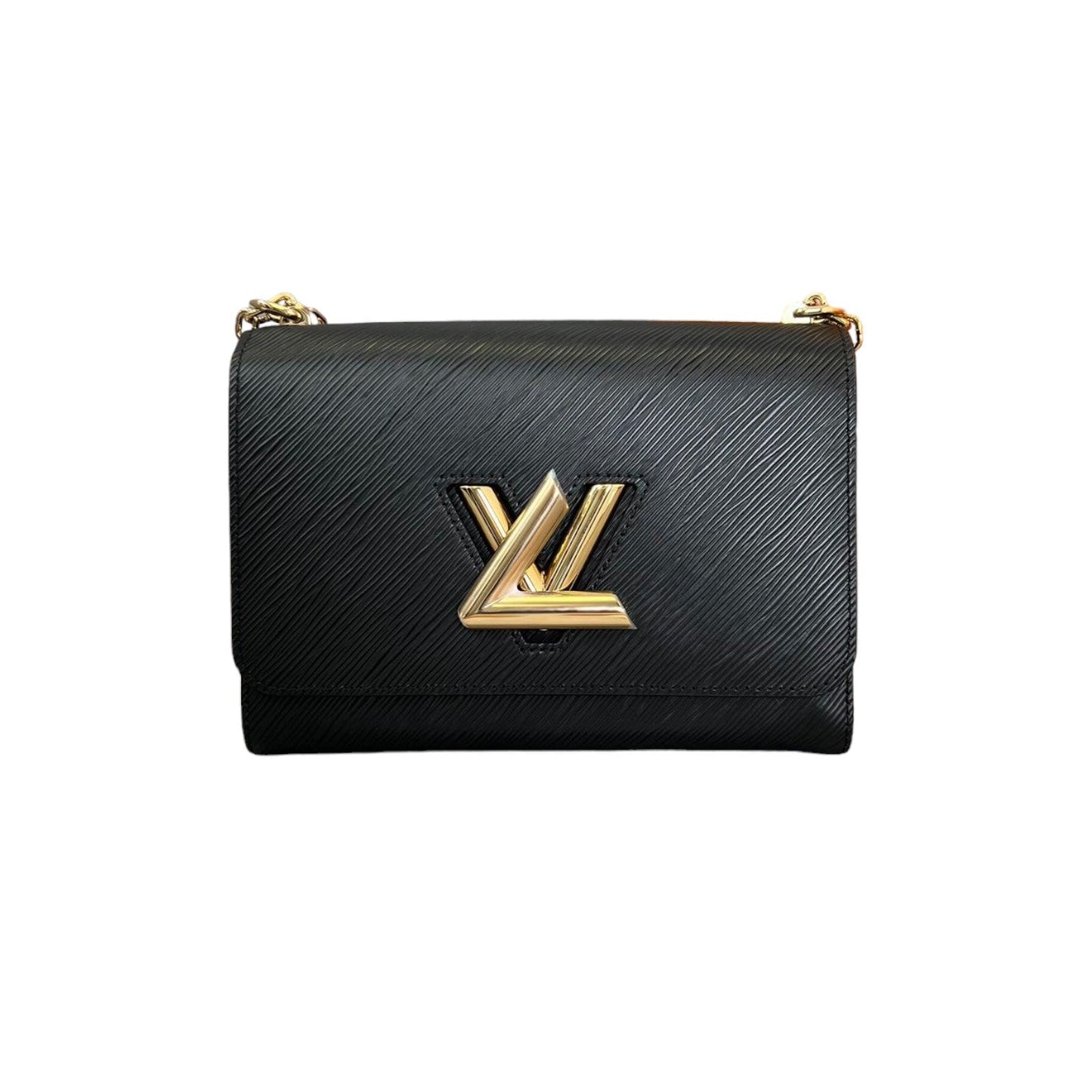 Louis-Vuitton Twist MM Shoulder Epi Leather Black GHW