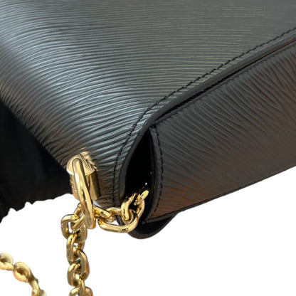 Louis-Vuitton Twist MM Shoulder Epi Leather Black GHW
