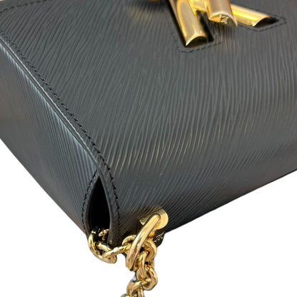 Louis-Vuitton Twist MM Shoulder Epi Leather Black GHW