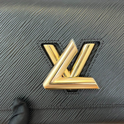 Louis-Vuitton Twist MM Shoulder Epi Leather Black GHW