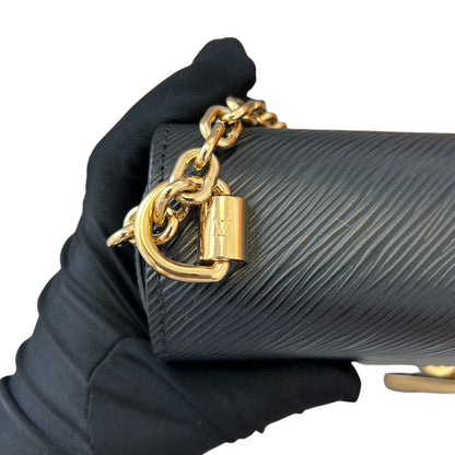Louis-Vuitton Twist MM Shoulder Epi Leather Black GHW