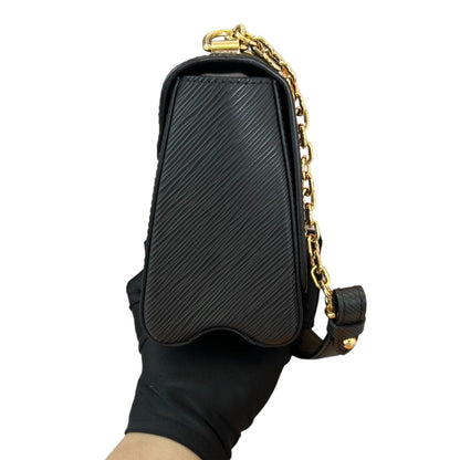 Louis-Vuitton Twist MM Shoulder Epi Leather Black GHW