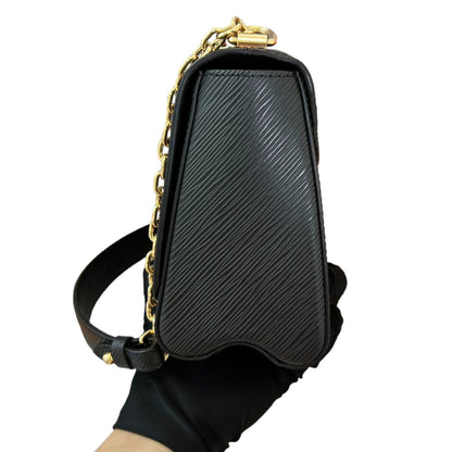 Louis-Vuitton Twist MM Shoulder Epi Leather Black GHW