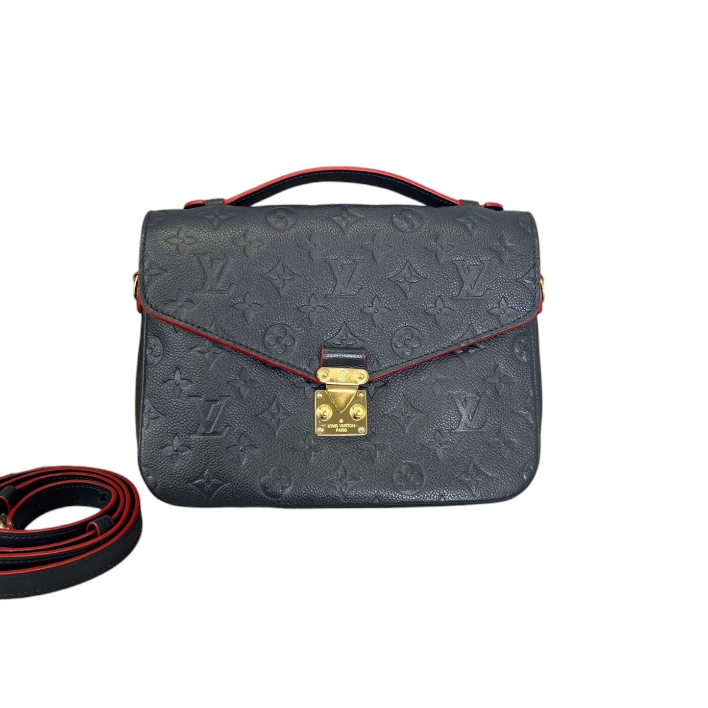 Louis-Vuitton Pochette Metis Empreinte Blue GHW