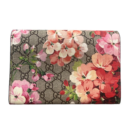 Gucci Dionysus Chain Wallet Mini GG Supreme Monogram Blooms Beige Multicolor