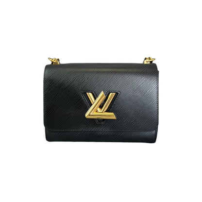 Louis-Vuitton Twist MM Shoulder Epi Black GHW
