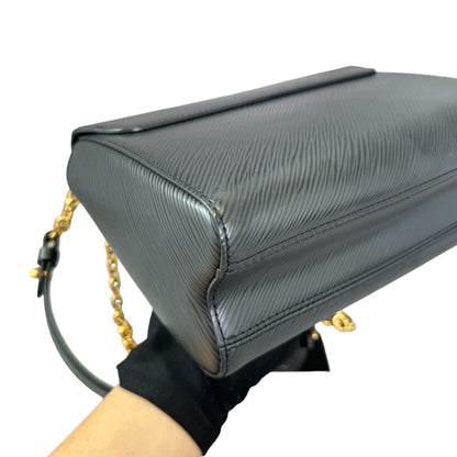 Louis-Vuitton Twist MM Shoulder Epi Black GHW