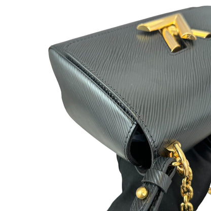 Louis-Vuitton Twist MM Shoulder Epi Black GHW
