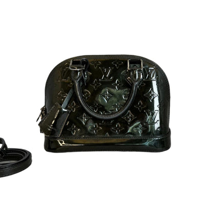 Louis-Vuitton Alma BB Vernis  Patent Black SHW
