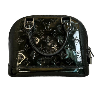 Louis-Vuitton Alma BB Vernis  Patent Black SHW