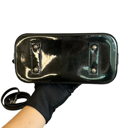 Louis-Vuitton Alma BB Vernis  Patent Black SHW