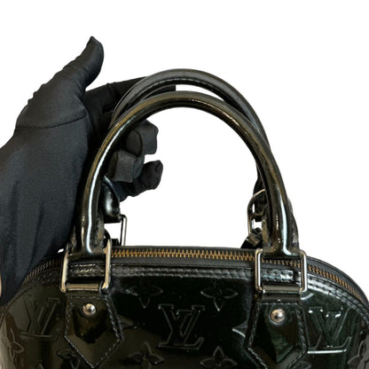 Louis-Vuitton Alma BB Vernis  Patent Black SHW