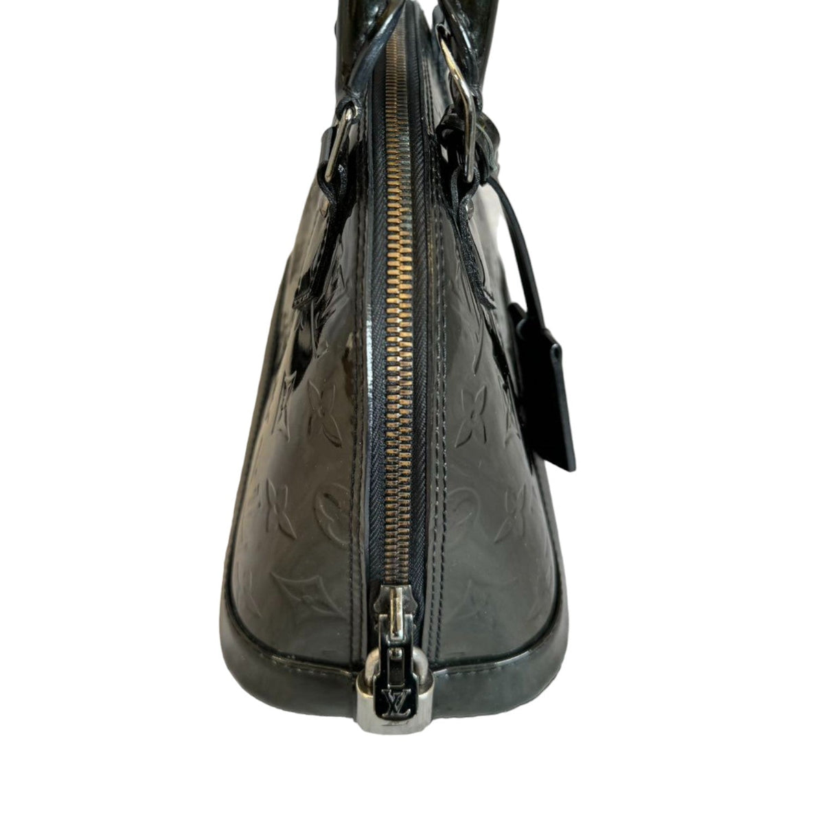 Louis-Vuitton Alma BB Vernis  Patent Black SHW