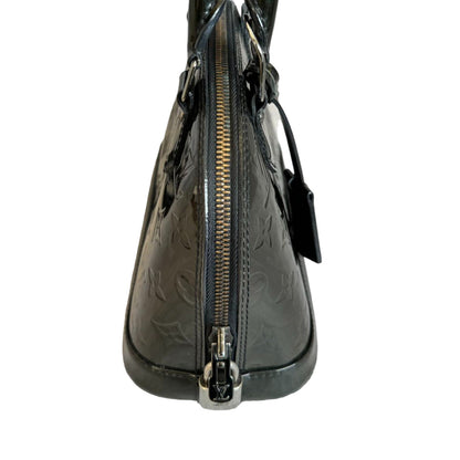 Louis-Vuitton Alma BB Vernis  Patent Black SHW