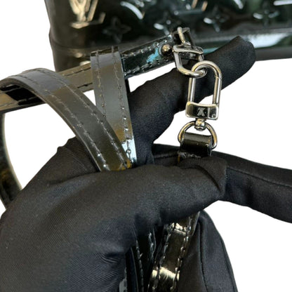 Louis-Vuitton Alma BB Vernis  Patent Black SHW