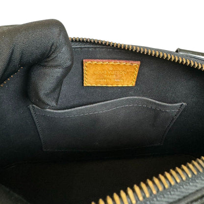 Louis-Vuitton Alma BB Vernis  Patent Black SHW