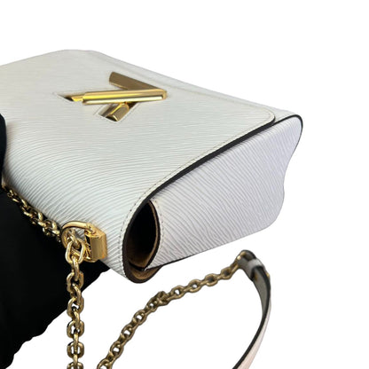 Louis-Vuitton Twist PM Shoulder Epi Leather White GHW