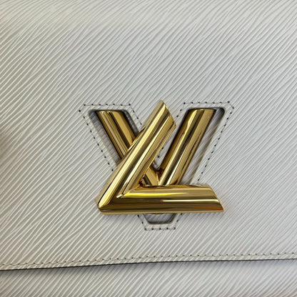 Louis-Vuitton Twist PM Shoulder Epi Leather White GHW