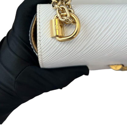 Louis-Vuitton Twist PM Shoulder Epi Leather White GHW