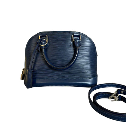 Louis-Vuitton Alma BB Epi Leather Indigo SHW