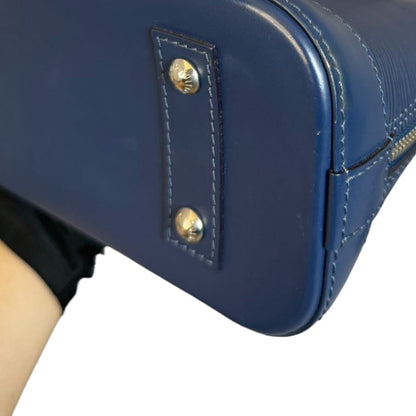 Louis-Vuitton Alma BB Epi Leather Indigo SHW