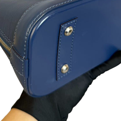 Louis-Vuitton Alma BB Epi Leather Indigo SHW