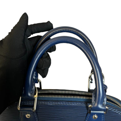 Louis-Vuitton Alma BB Epi Leather Indigo SHW