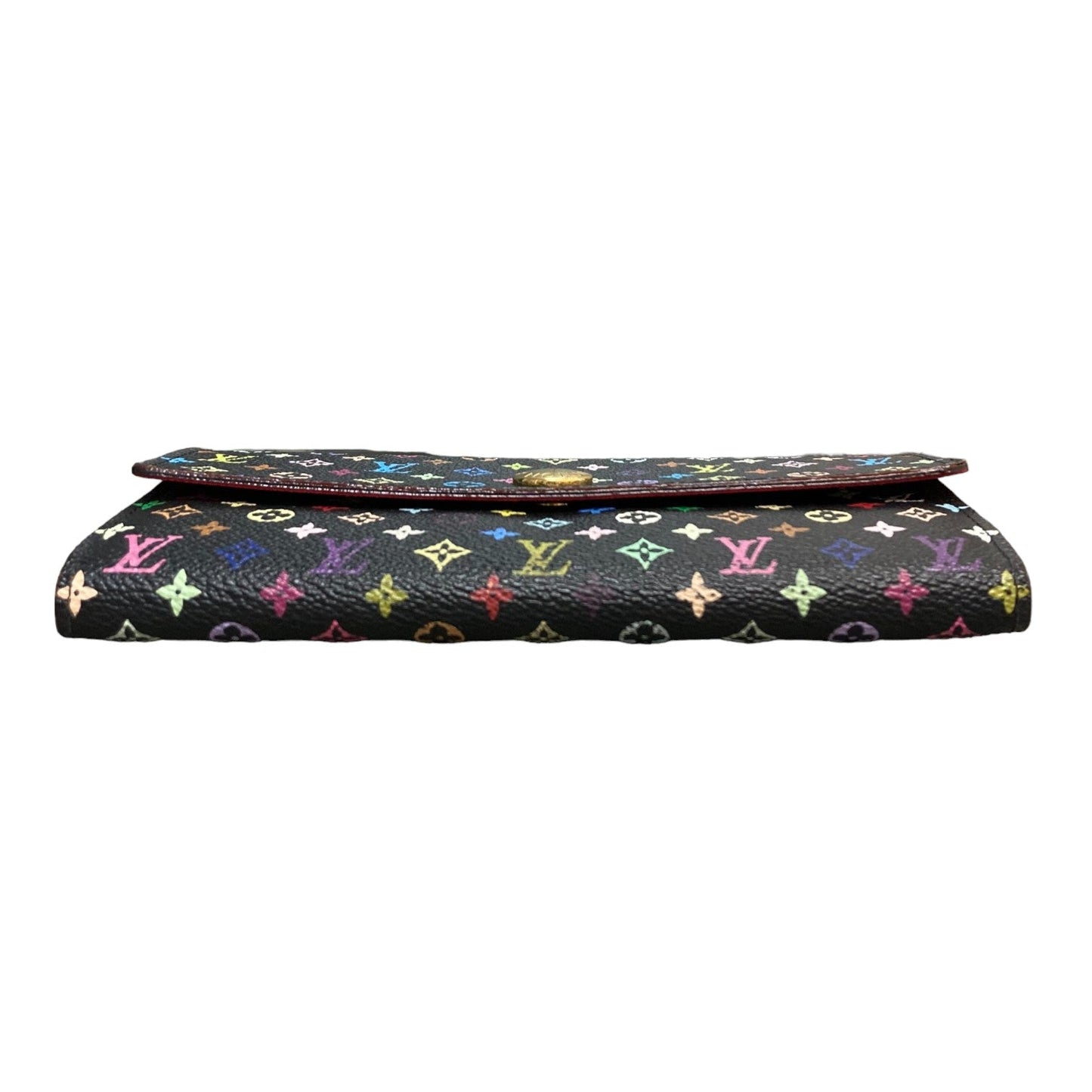 Louis-Vuitton Sarah Wallet NM Monogram Black Multicolor GHW