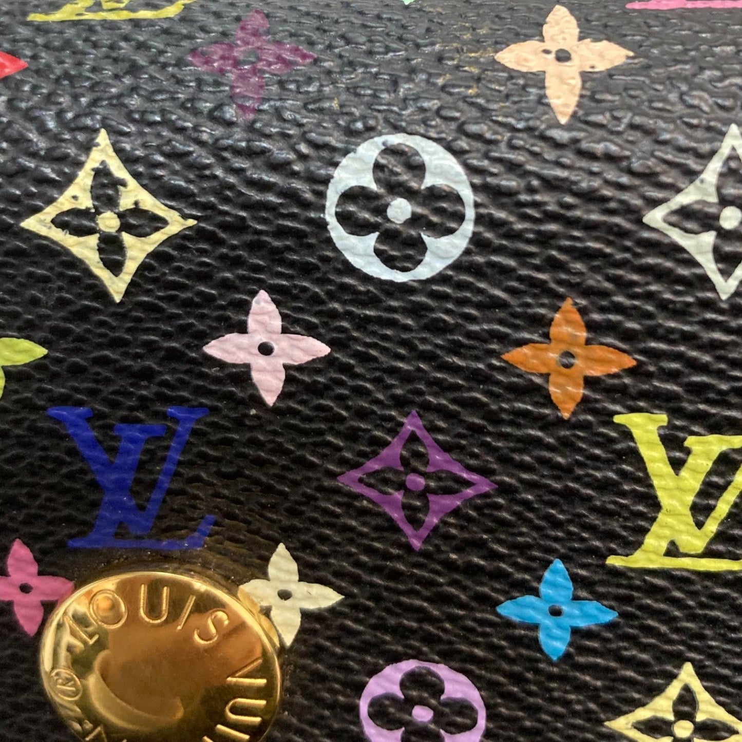 Louis-Vuitton Sarah Wallet NM Monogram Black Multicolor GHW