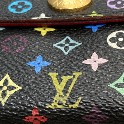 Louis-Vuitton Sarah Wallet NM Monogram Black Multicolor GHW