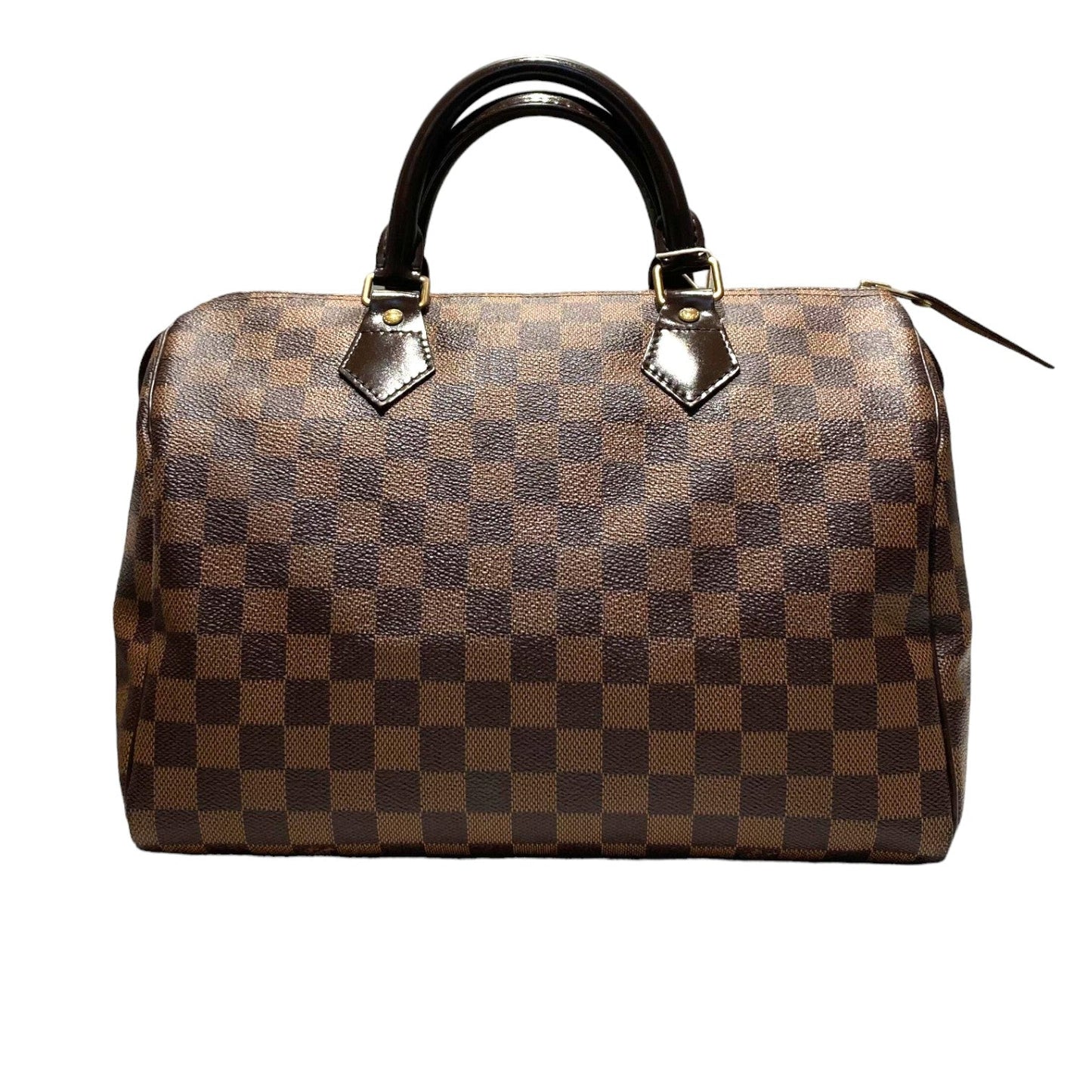 Louis-Vuitton Speedy Bandouliere 30 Damier Ebene Brown GHW