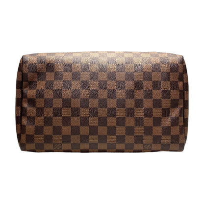 Louis-Vuitton Speedy Bandouliere 30 Damier Ebene Brown GHW