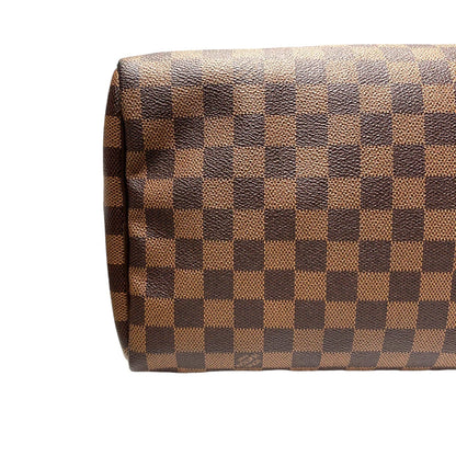 Louis-Vuitton Speedy Bandouliere 30 Damier Ebene Brown GHW