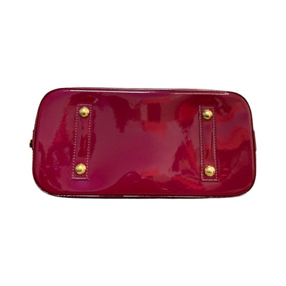 Louis-Vuitton Alma PM Vernis Patent Dark Pink GHW