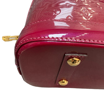 Louis-Vuitton Alma PM Vernis Patent Dark Pink GHW