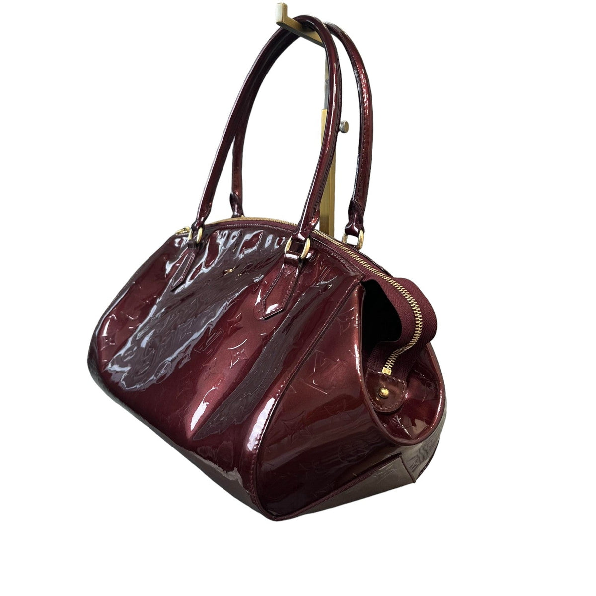 Louis-Vuitton Sherwood PM Monogram Vernis Patent Red GHW